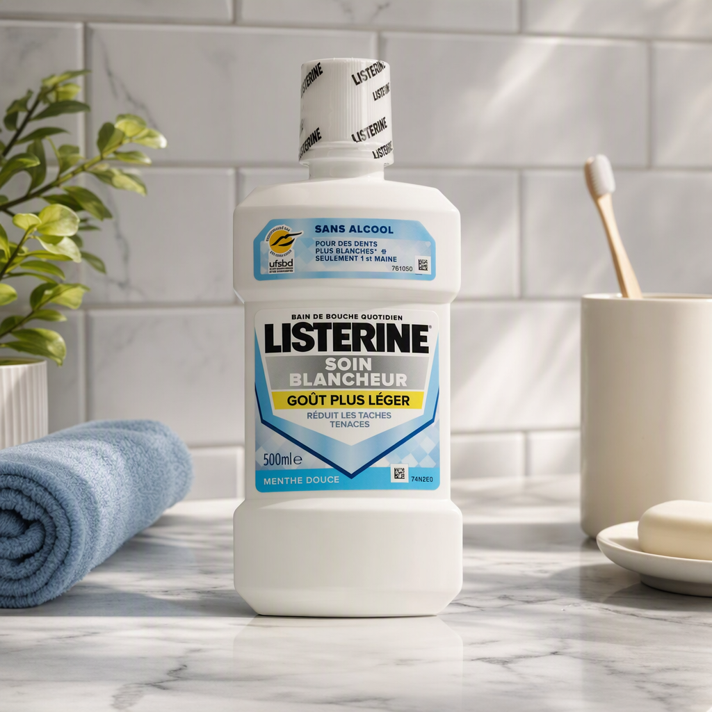 BAIN DE BOUCHE SOIN BLANCHEUR PLUS LEGER LISTERINE