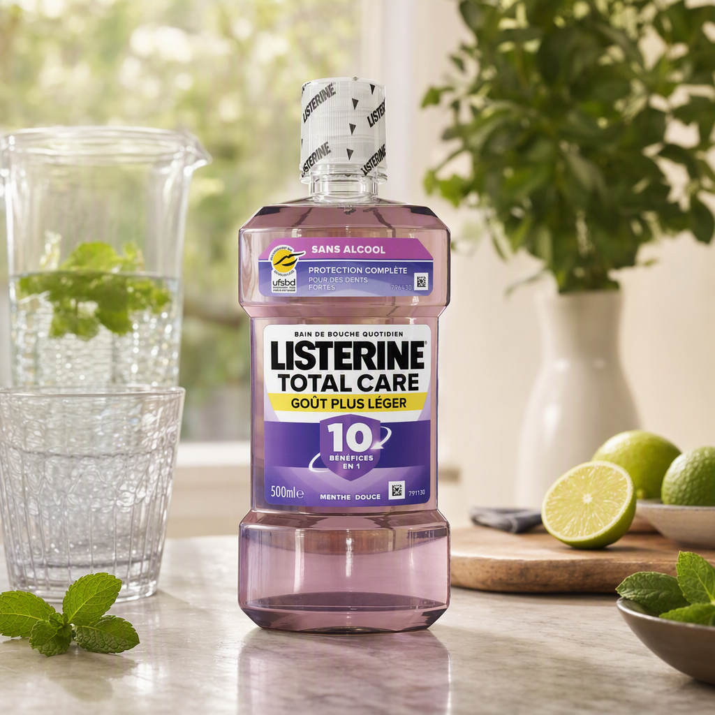 BAIN DE BOUCHE FRAICHEUR MENTHE DOUCE ET LEGERE LISTERINE