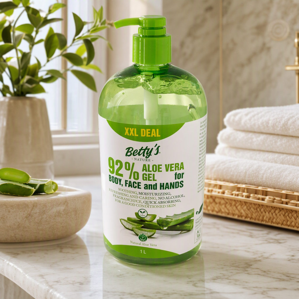GEL ALOE VERA 92 % POUR LE CORPS , LE VISAGE ET  LES MAINS