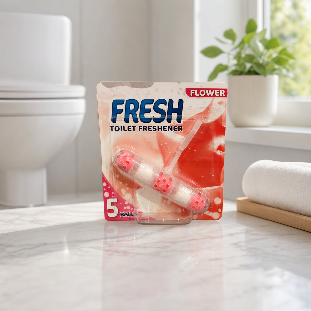 FRESH TOILET FRESHENER FLOWER 5 BALLS
