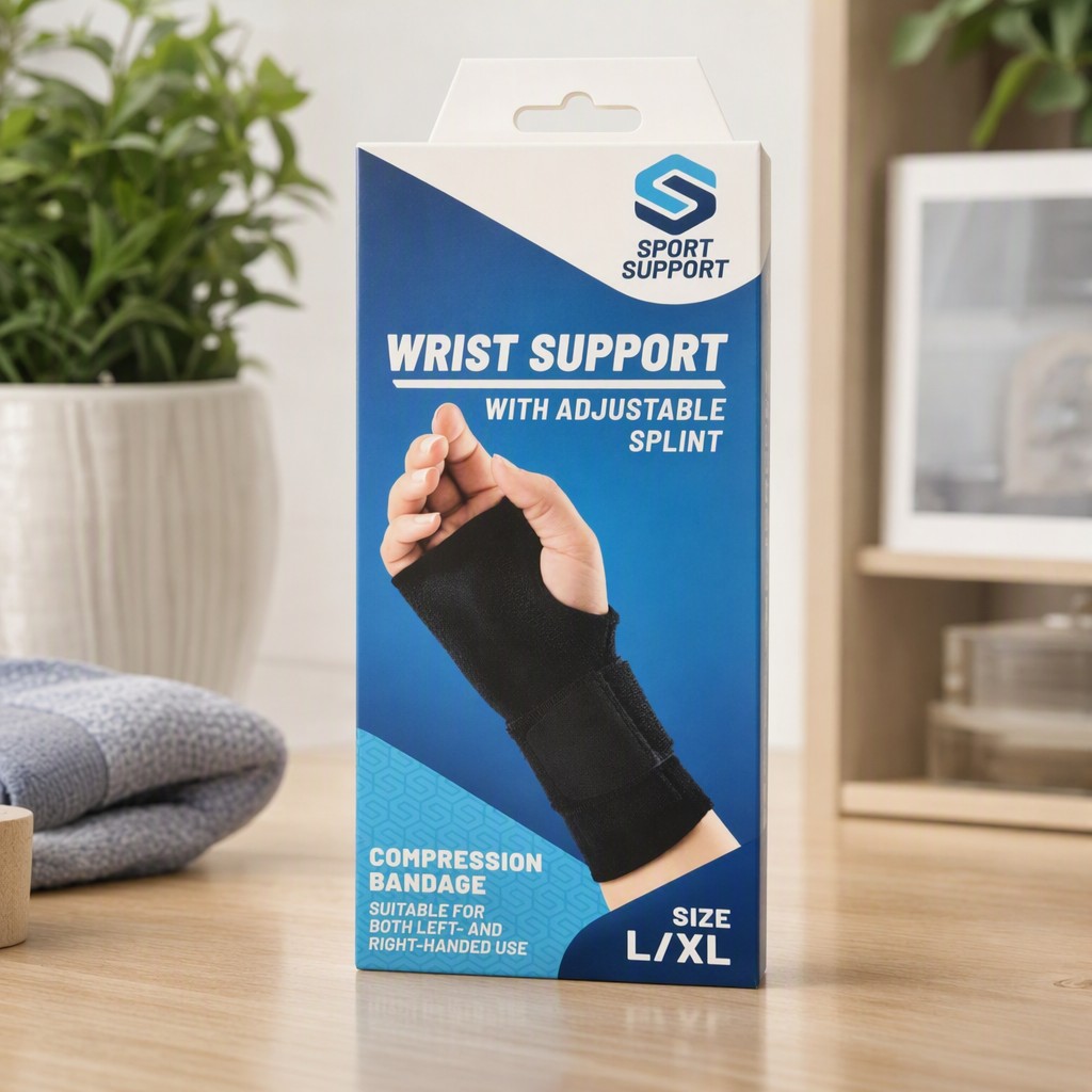 SUPPORT DE POIGNET AVEC ATTELLE REGLABLE